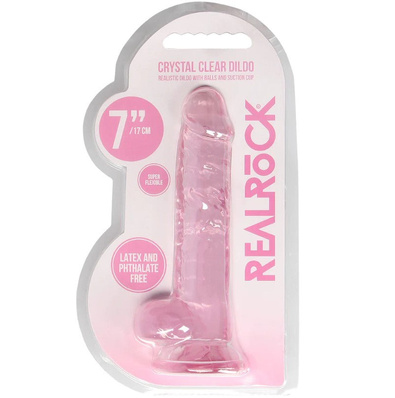 RealRock 7'' Realistic Dildo With Balls  - Club X