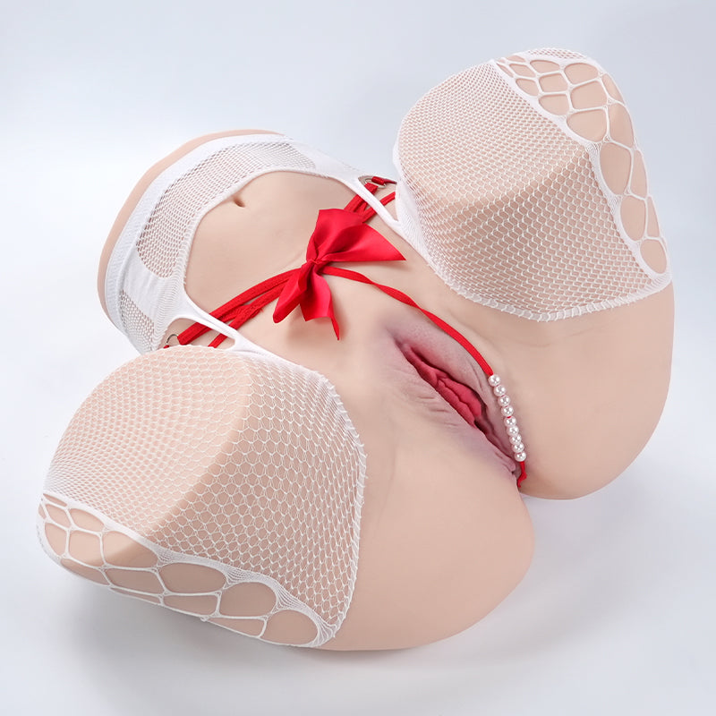 Amber sex doll torso detail view