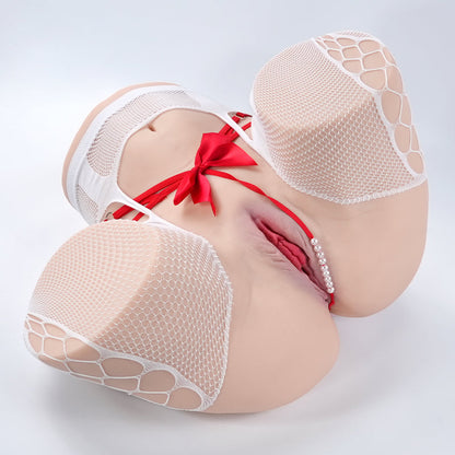 Amber sex doll torso detail view