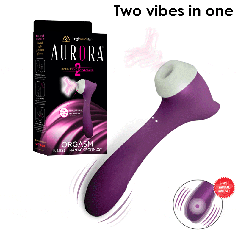 Magic Touch Fun Aurora Clitoral Suction and G Spot Vibrator  - Club X