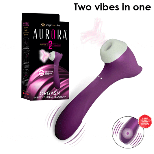 Magic Touch Aurora Clitoral Suction and G Spot Vibrator  - Club X