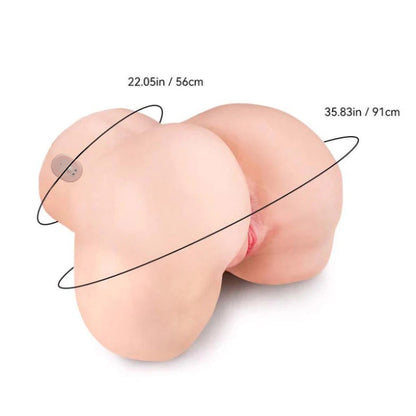 Camila sex doll torso specification view