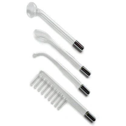 KinkLab Neon Wand Electrosex Kit - Red E-Stim Kit - 5 Piece Set  - Club X