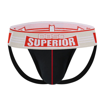 Club Jox Superior Black with Red Stripe Jock Strap - Club X