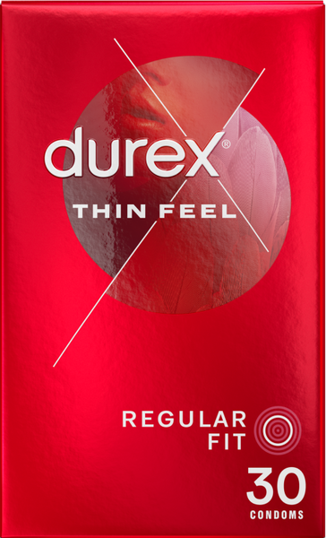 Durex Thin Feel Latex Condoms 30S  - Club X