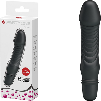 Pretty Love Stev Vibrator - Black  - Club X