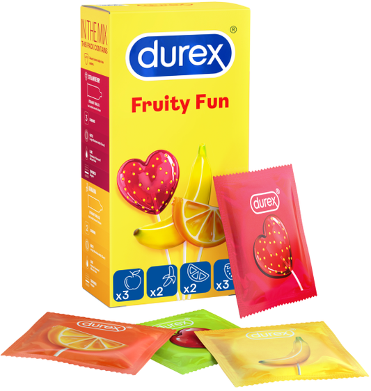 Fruity Fun Flavoured Condoms 10Pk  - Club X