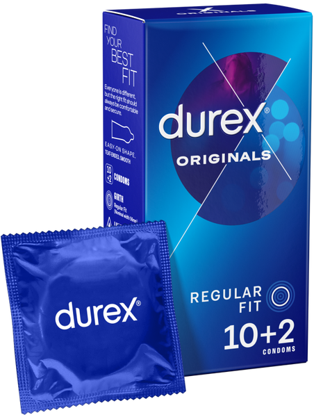 Durex Originals Latex Condoms 10s 2 Free  - Club X