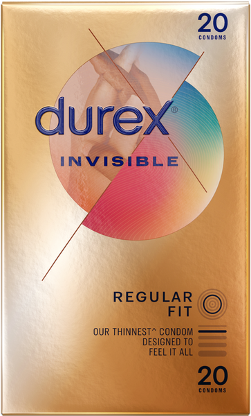 Durex Invisible - Regular Fit 20S Condom  - Club X