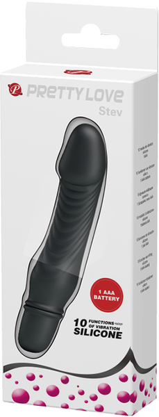 Pretty Love Stev Vibrator - Black  - Club X