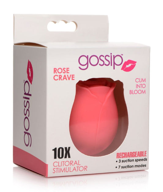 Gossip Cum Into Bloom Clitoral Vibrator - Rose Crave Curve Toys