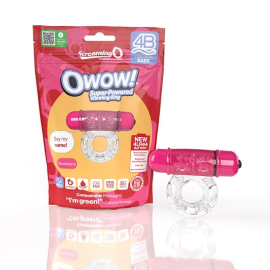 Screaming O 4B OWow - Strawberry Cock Ring Screaming O