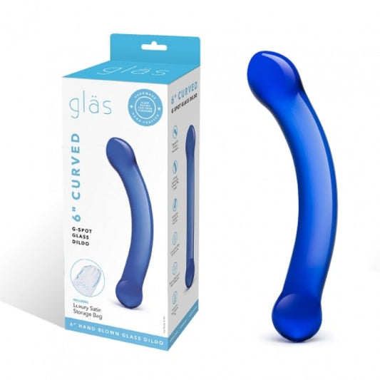 Glas 6" Curved G-Spot Dildo Electric Eel, Inc