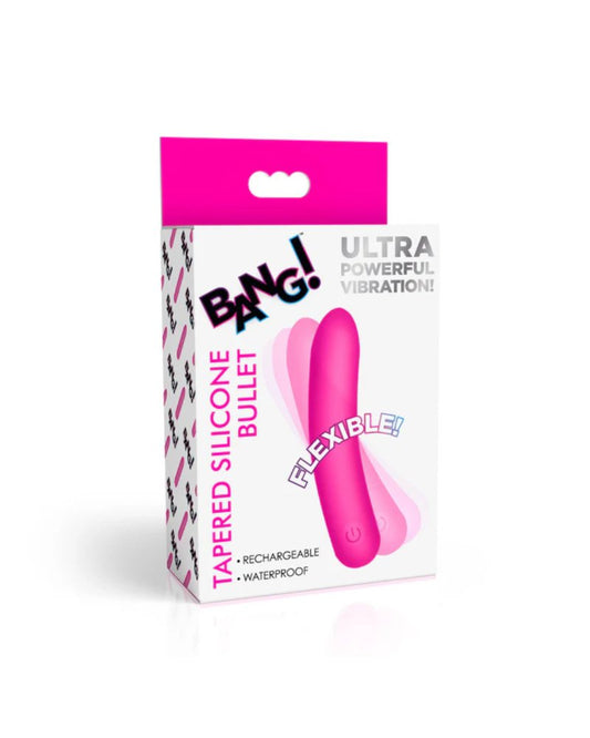 Bang! Tapered Flexible Silicone Bullet - Pink XR Brands