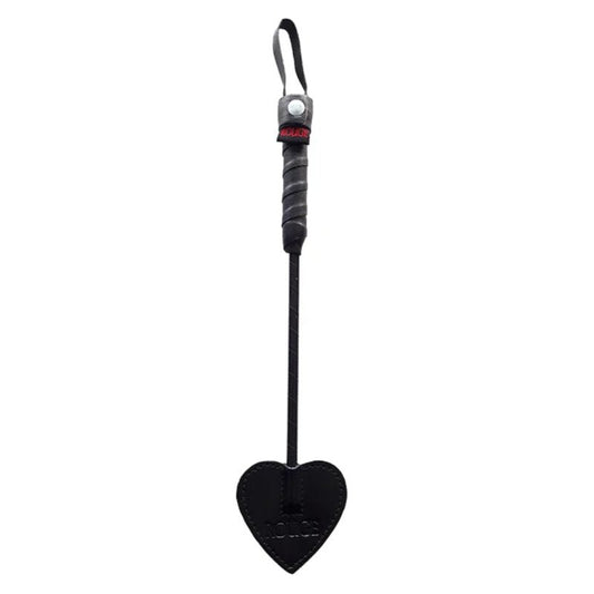 Rouge Mini Leather Spade Paddle - Black Rouge