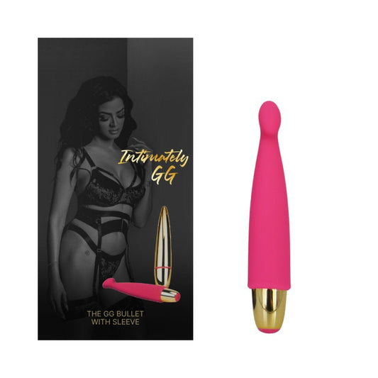 Intimately GG Bullet With Sleeve Vibrator Pink Gold - ClubX Australia