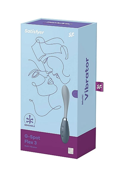Satisfyer G-Spot Flex 3 Vibrator - Grey Satisfyer