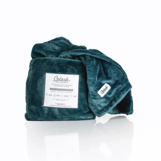 Furlush Splash Blanket Medium Emerald Green Waterproof - ClubX Australia