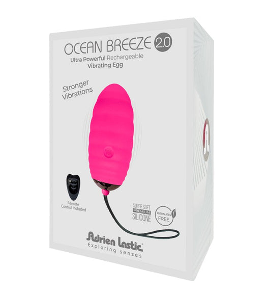 Adrien Lastic Ocean Breeze 2.0 Pink remote-controlled vibrating egg - ClubX Australia