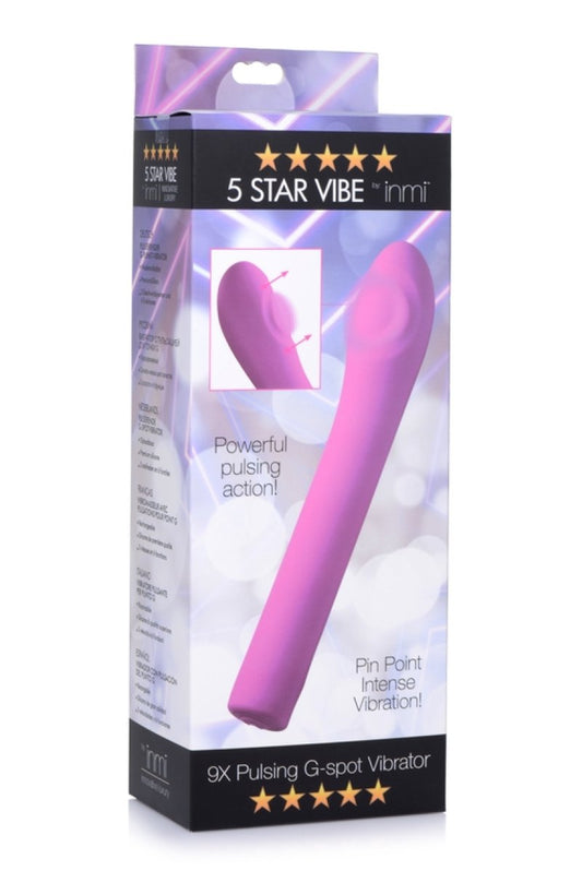 XR Brands Inmi 5 Star 9X Pulsing G-Spot Vibe - Pink XR Brands