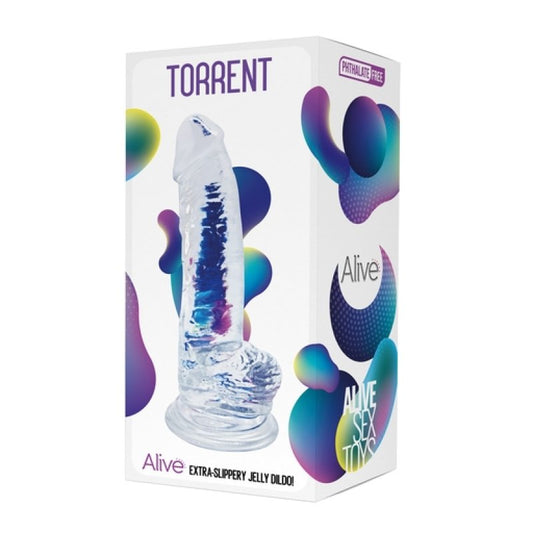 Alive Torrent Jelly Dildo 8" Adrien Lastic