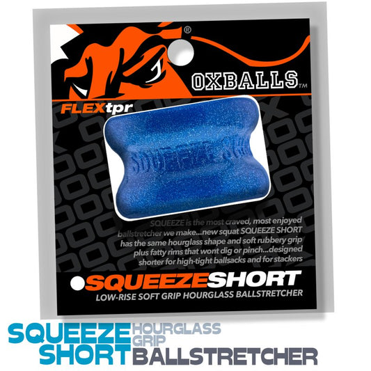 Oxballs Squeeze Short ballstretcher Blue Fire Cock Ring OXBalls