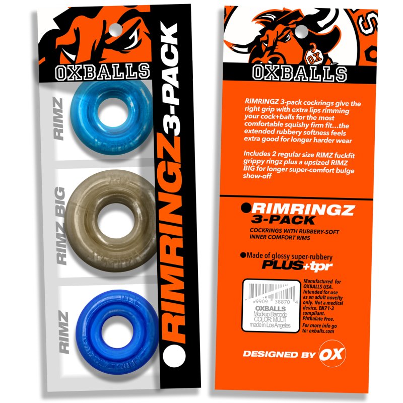Oxballs Rimringz multi size 3-pack Cool Blues OXBalls