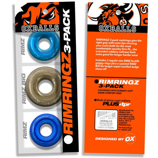 Oxballs Rimringz multi size 3-pack Cool Blues OXBalls