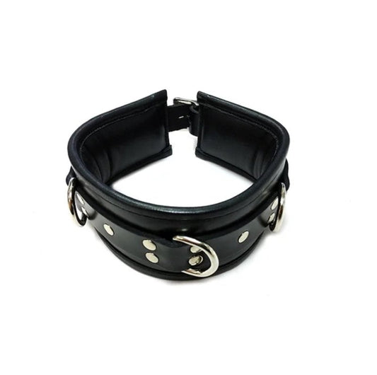 Rouge Leather Collar - Black Rouge