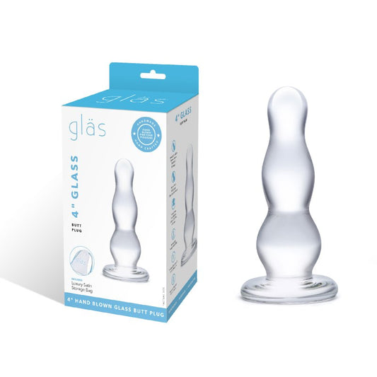 Glas 4" Butt Plug Electric Eel, Inc