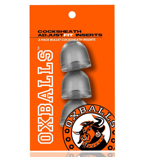 Oxballs Adjustfit Insert 3-pack cocksheath inserts Clear Cock Ring OXBalls