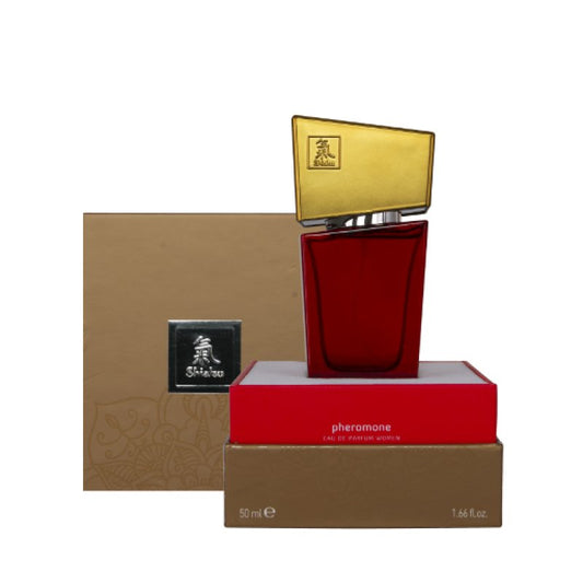 Hot Productions Shiatsu pheromone fragrance woman Red 50ml - ClubX Australia