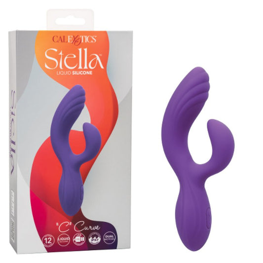 Calexotics Stella Liquid Silicone "C" Curve Vibrator Calexotics