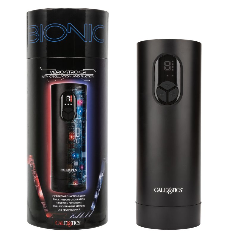 CalExotics Bionic Vibro Stroker oscillation and suction male masturbator - ClubX Australia