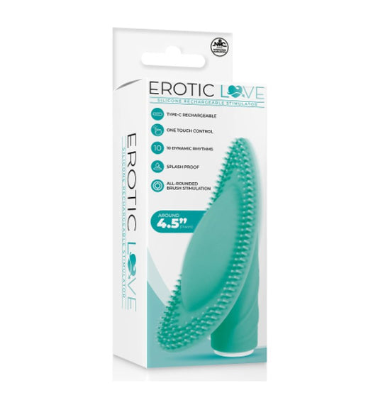 Excellent Power Erotic Love 10 speed rechargeable vibrator Green - ClubX Australia