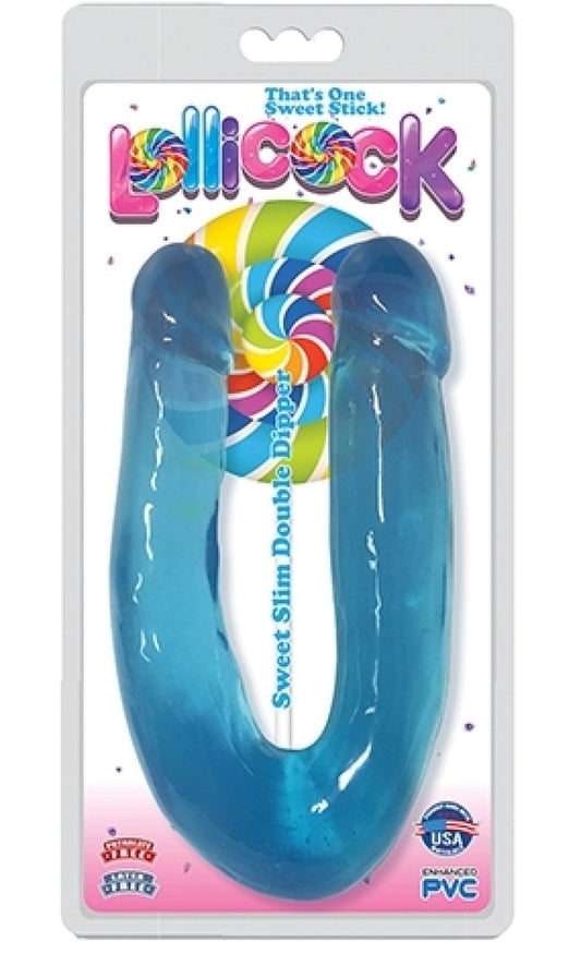 Lollicock Sweet Slim Double Dipper Berry Dildo Curve Toys