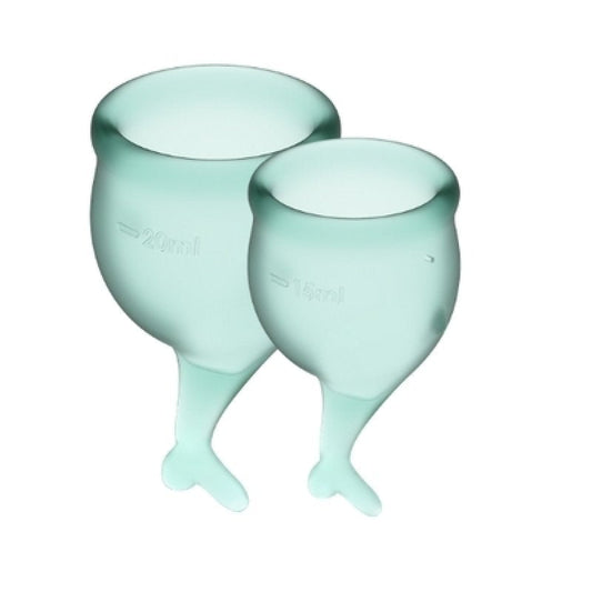Satisfyer Menstrual Cups Satisfyer Feel Secure Menstrual Cup (Dark Green) Lubricant Satisfyer