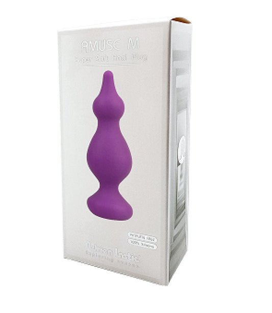Adrien Lastic Amuse Purple Silicone Butt Plug Medium - ClubX Australia