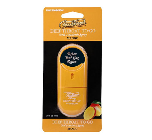 GoodHead Deep Throat Spray To-Go Mango 0.3oz - ClubX Australia