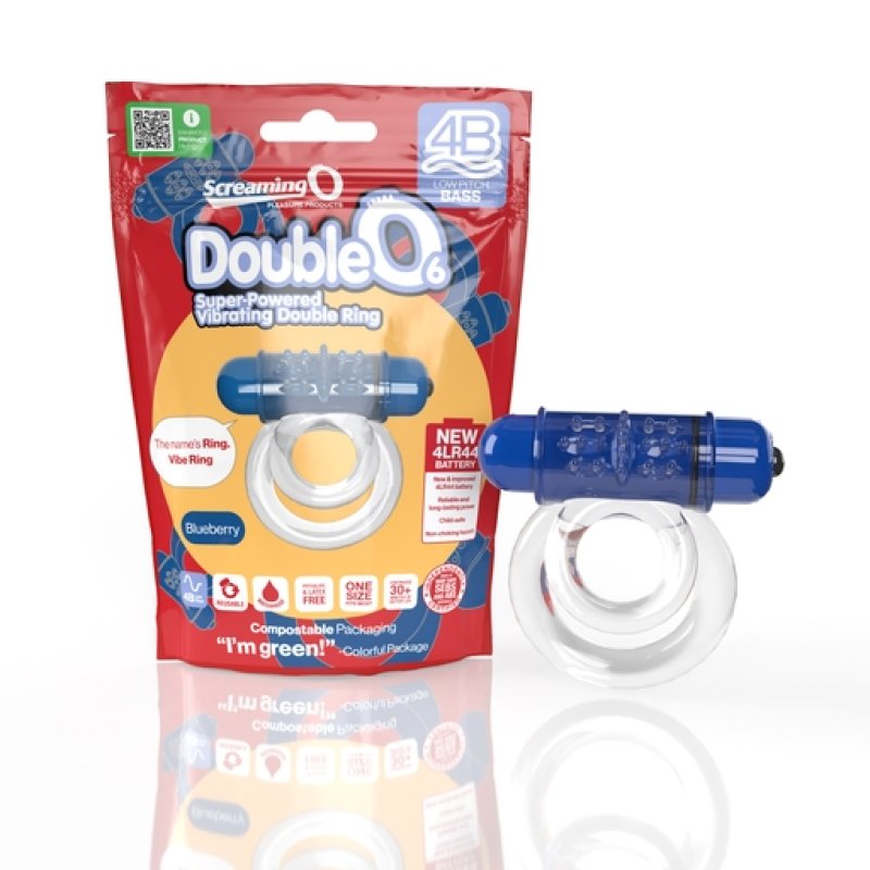 Screaming O 4B DoubleO 6 - Blueberry Cock Ring Screaming O