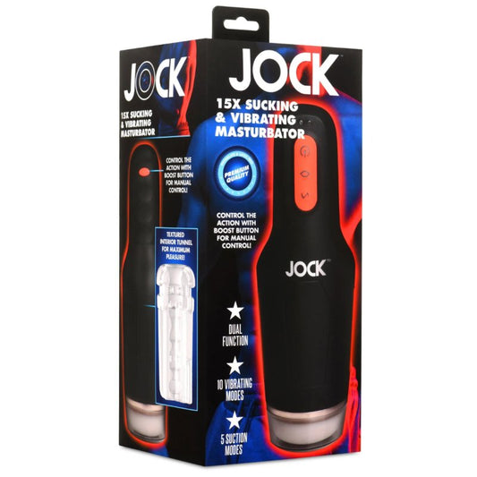 Jock 15X Sucking & Vibrating Masturbator Curve Toys