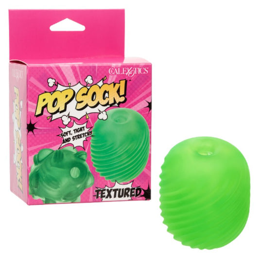 Pop Sock™ Pop Sock Textured - Green Masturbator Calexotics