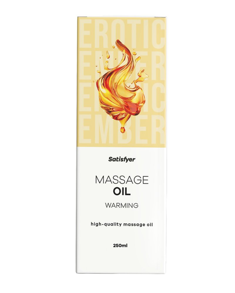 Satisfyer Massage Oil 250 ml Warming - Unscented Warming Massage Oil - 250 ml Bottle Satisfyer