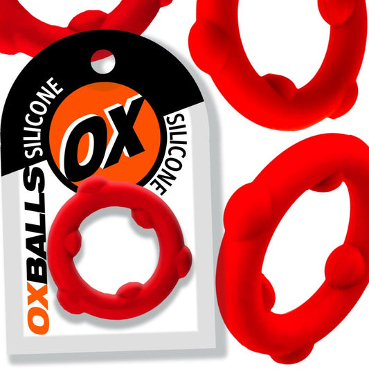 Oxballs Spinner single silicone ring Red OXBalls