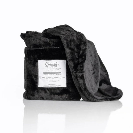 Furlush Splash Blanket Small Black Waterproof - ClubX Australia