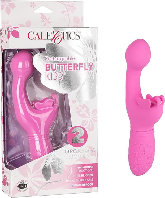 Calexotics Butterfly Kiss Rechargeable - Pink Vibrator Calexotics