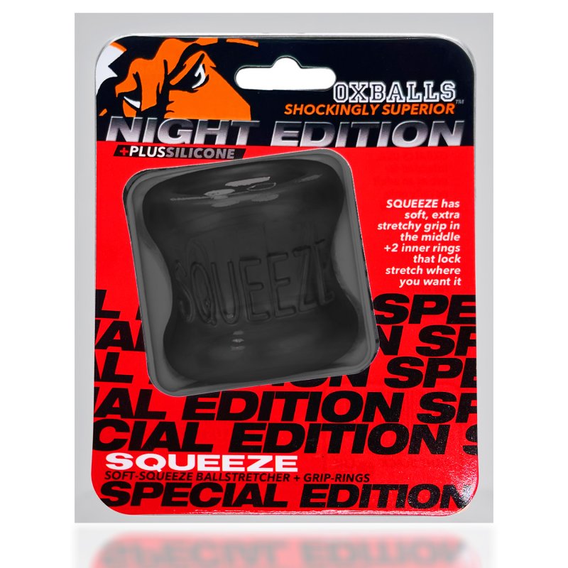Oxballs Squeeze ballstretcher plus+SILICONE™ special edition Night Cock Ring OXBalls