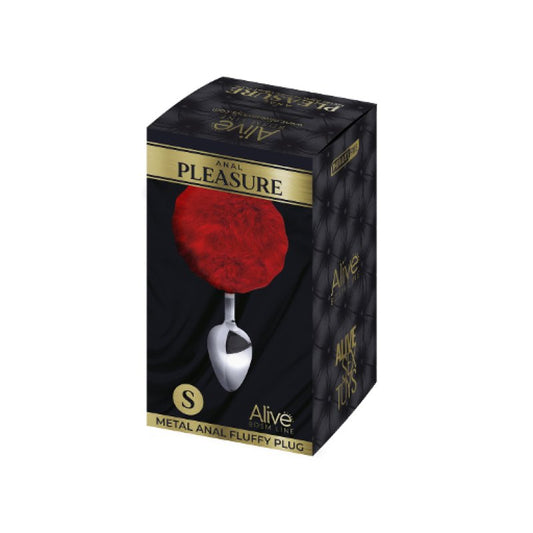 Alive Metal Fluffy Plug Red S Adrien Lastic