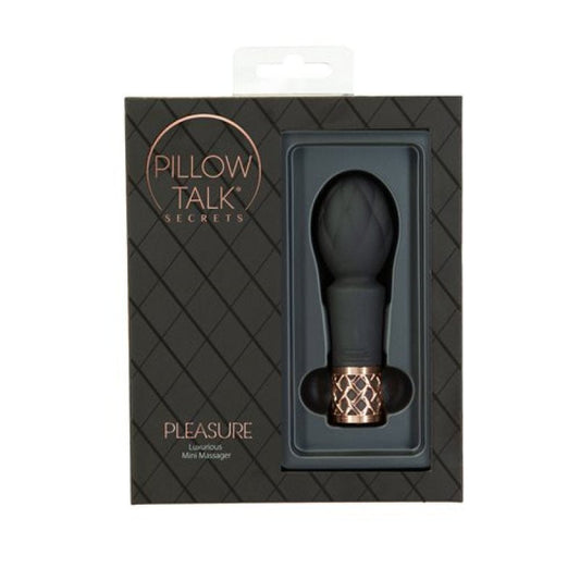 Pillow Talk Secrets Pleasure Wand, Black with rose gold accents - ClubX Australia