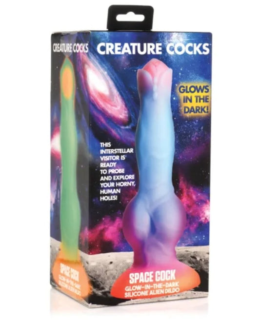 Creature Cocks Glow-in-the-Dark Silicone Alien Dildo XR Brands